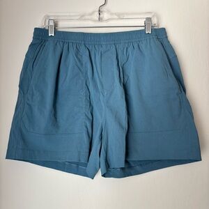 Lululemon Bowline 5" Stretch Cotton Woven Shorts Men’s XL Blue Activewear Casual